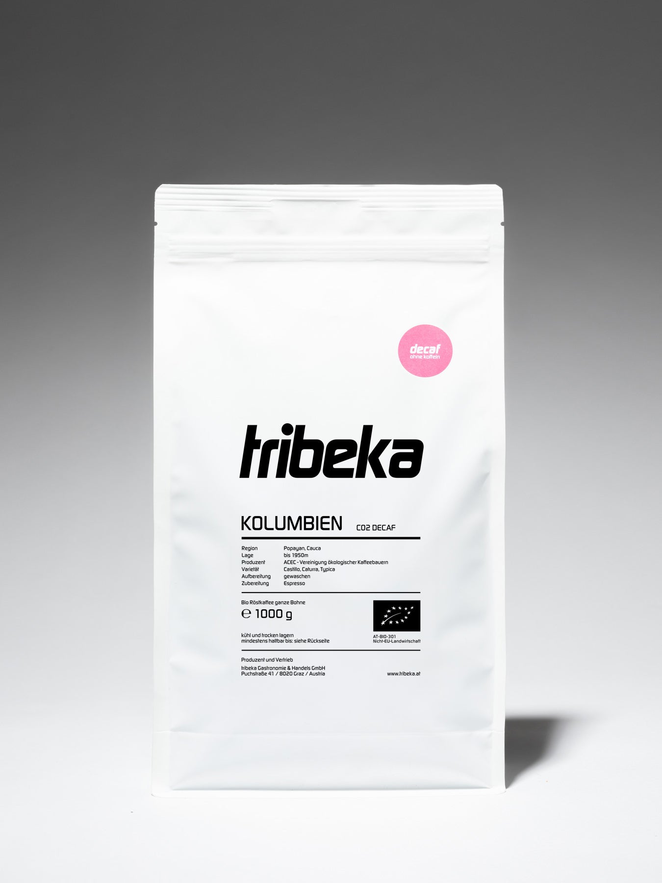 Kolumbien Decaf Kaffee Produktabbidlung